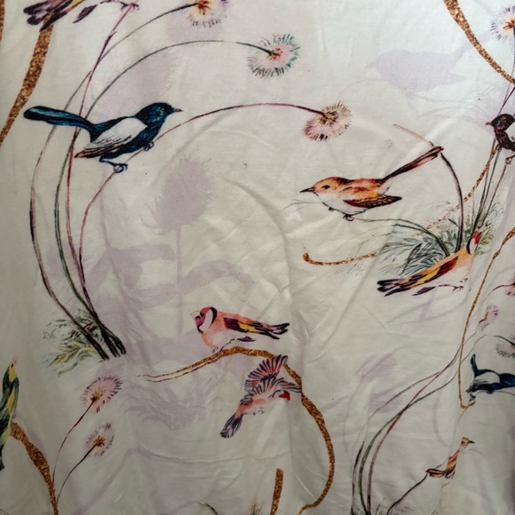 Maeve by Anthropologie | XL Floral Bird Print Bubble Crop - Picture 6 of 10